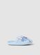 Blue Stitch print slippers for girls_0