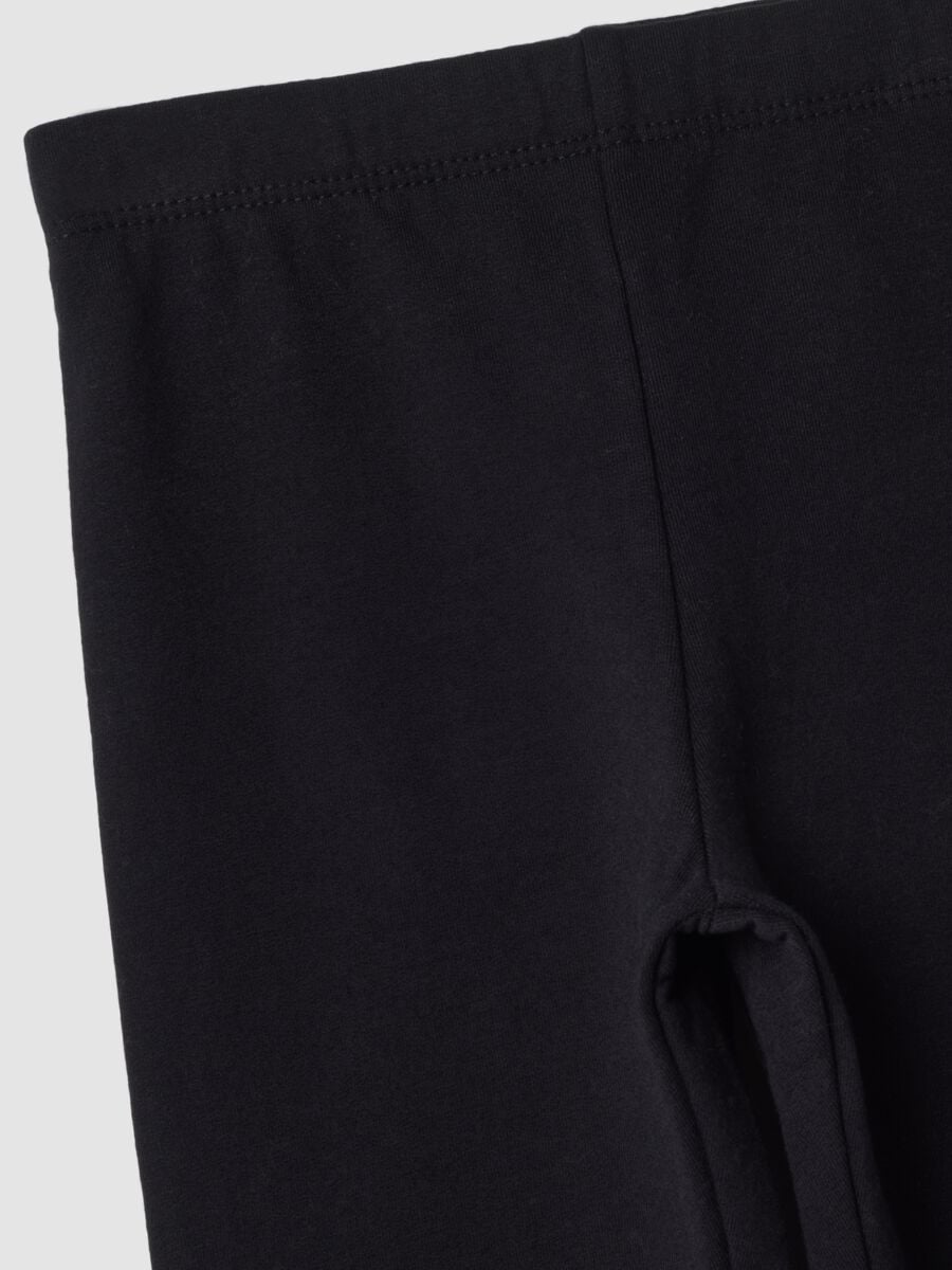 Leggings neri in cotone organico elasticizzato_2