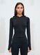 Full-Zip Yoga Hoodie Fitted Black_2