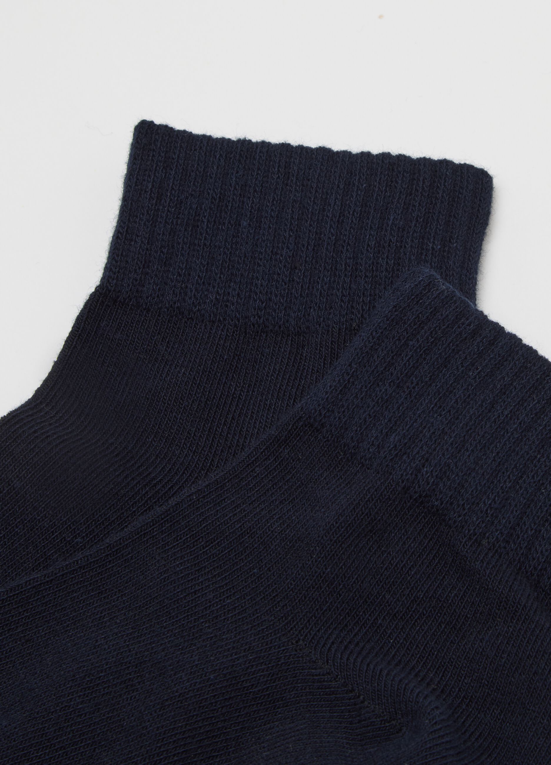 Blue Cotton Blend Sock Set