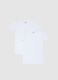 Twin Pack Short Sleeve White Cotton T-shirt_0