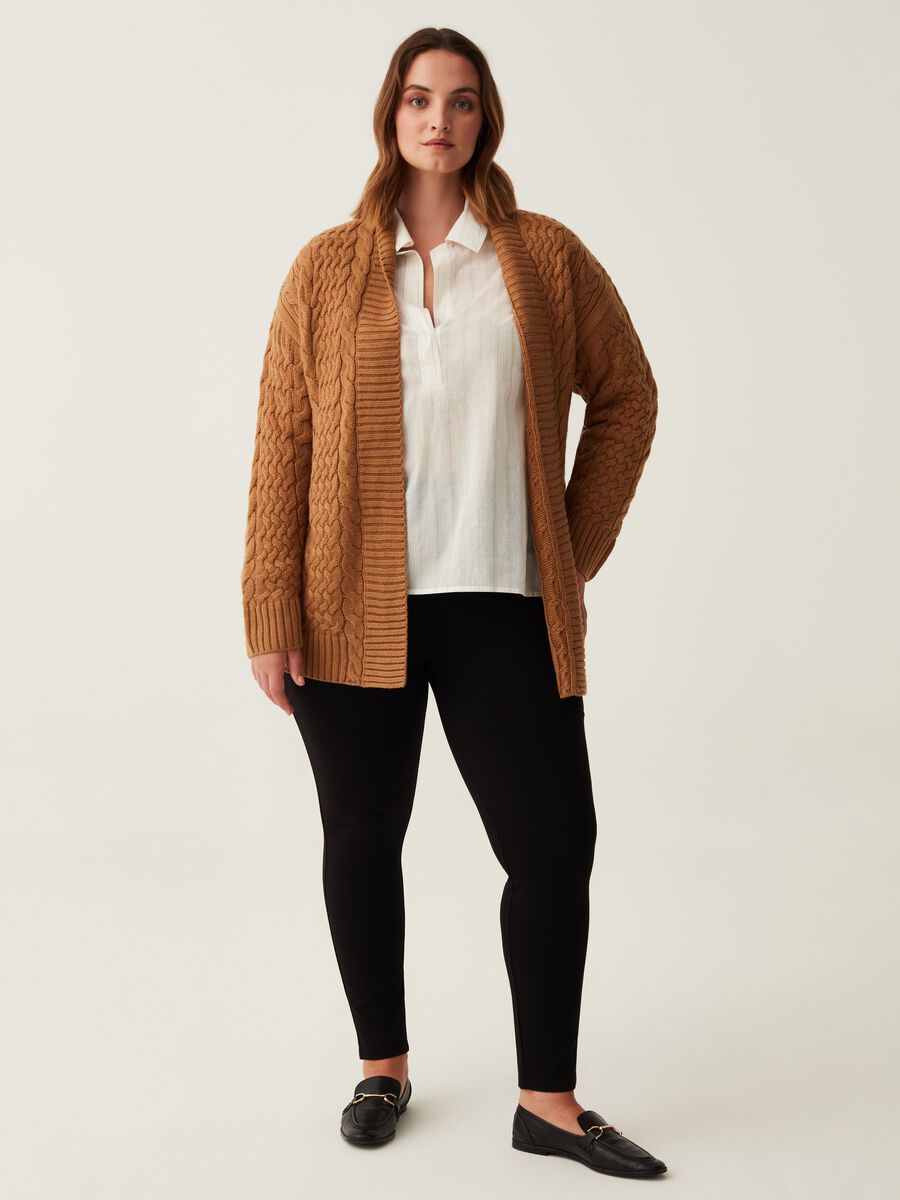 Leggings stretch con applicazioni Curvy_0