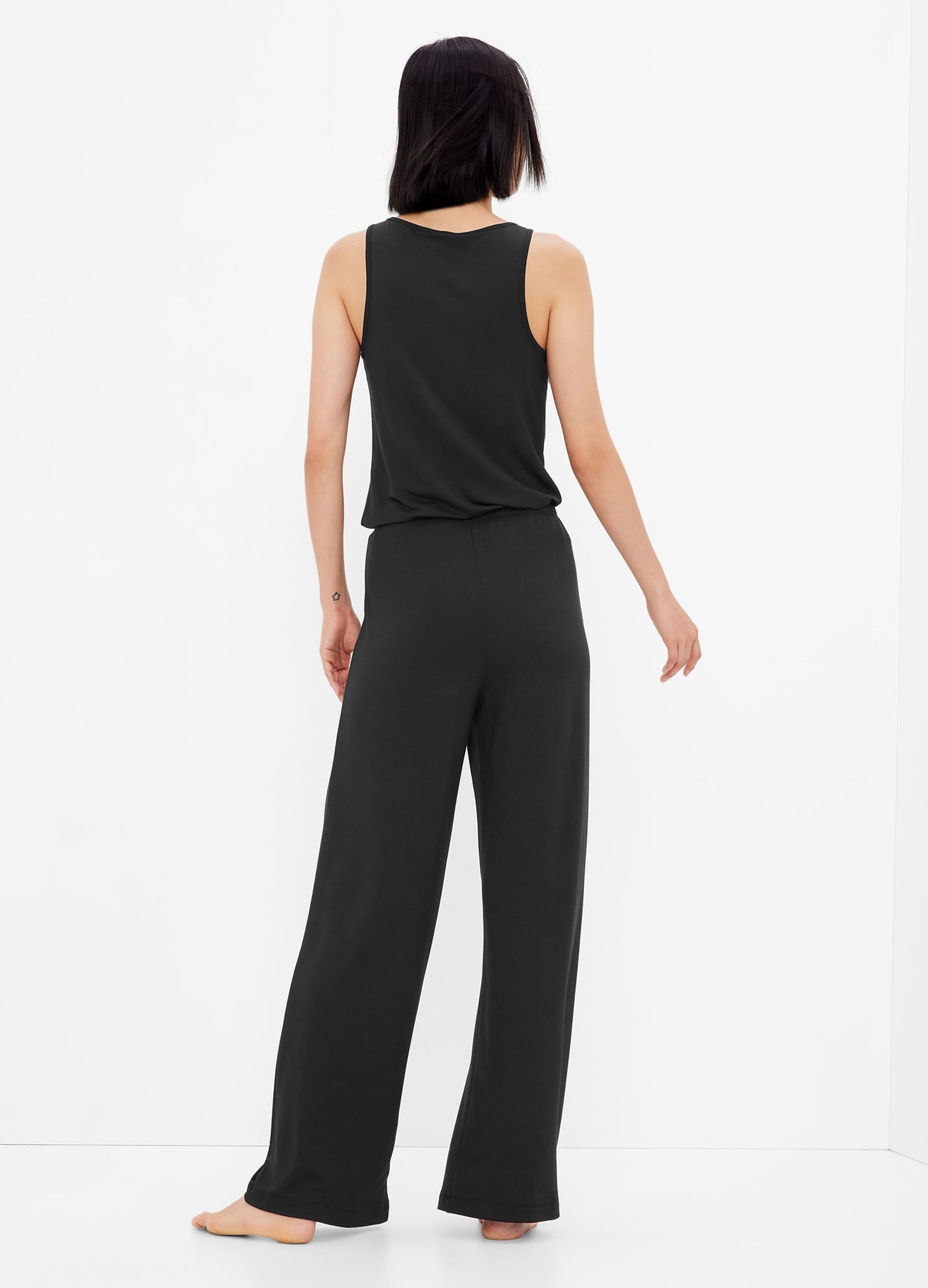 Pantalone pigiama lungo wide leg