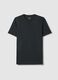 Black pure cotton regular fit t-shirt_4