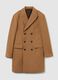 Elegant brown regular fit coat with buttons_5