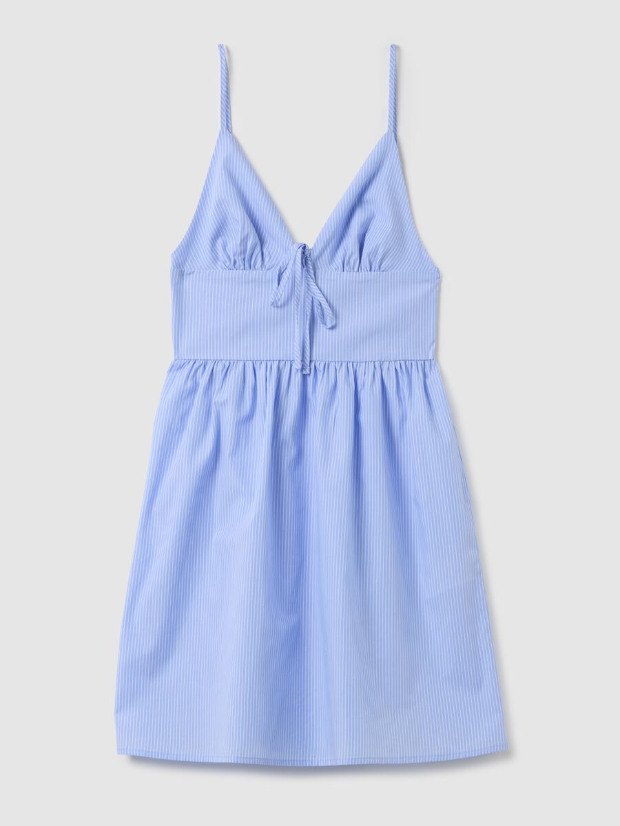 Women's mini dress in multicoloured pure cotton regular fit_4