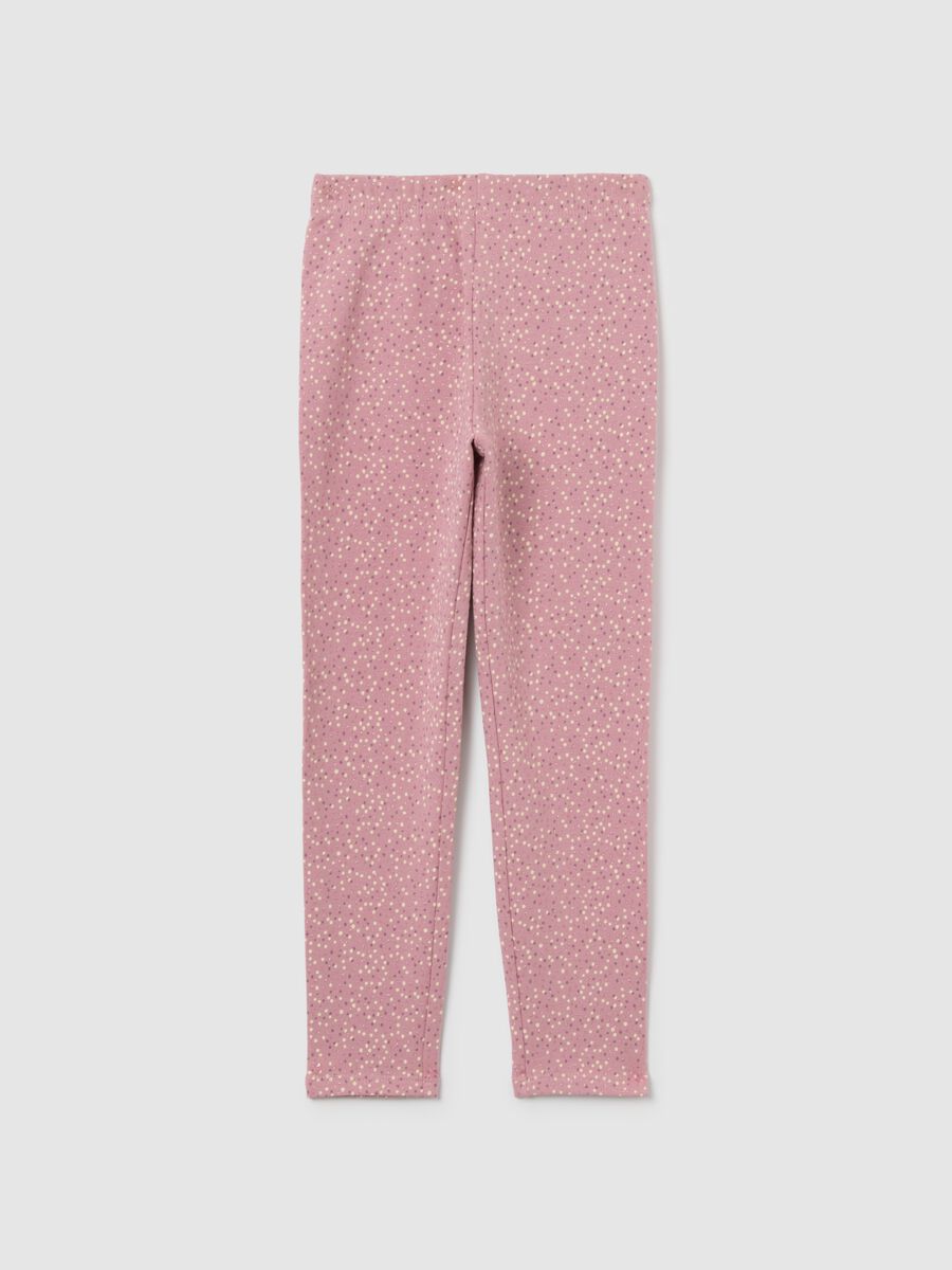 Elasticated Pink Leggings for Girls_0