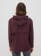 Red rain jacket with zip and hood_2