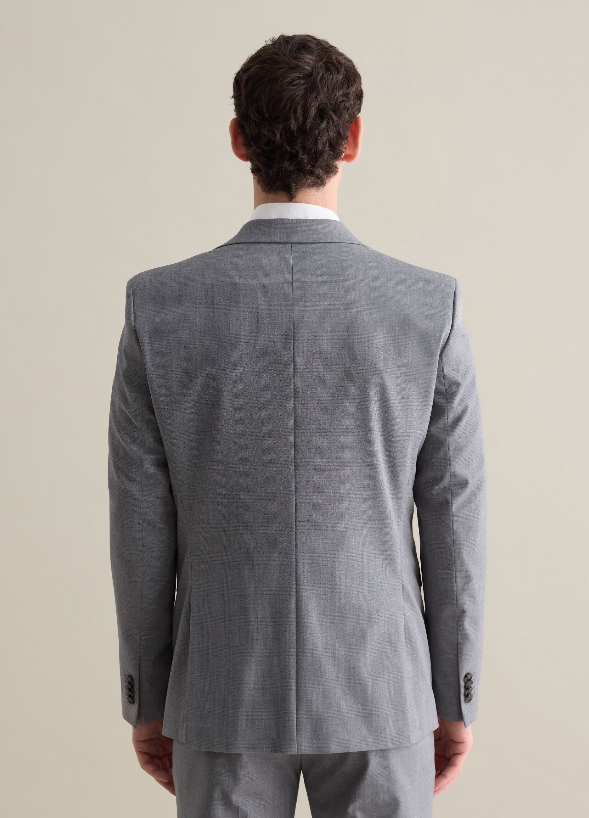 Regular-fit single-breasted blazer in Prince of Wales