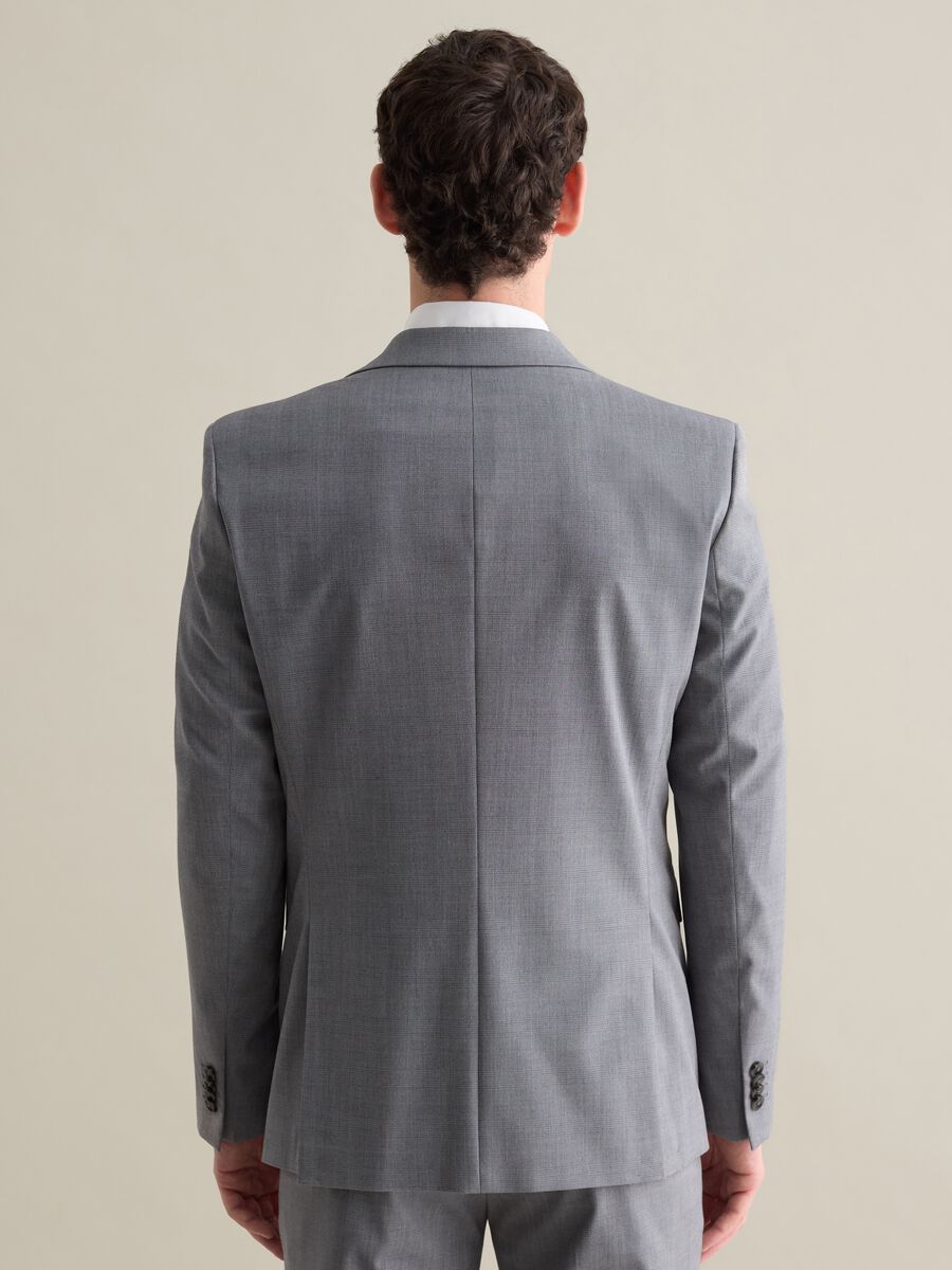 Regular-fit single-breasted blazer in Prince of Wales_3