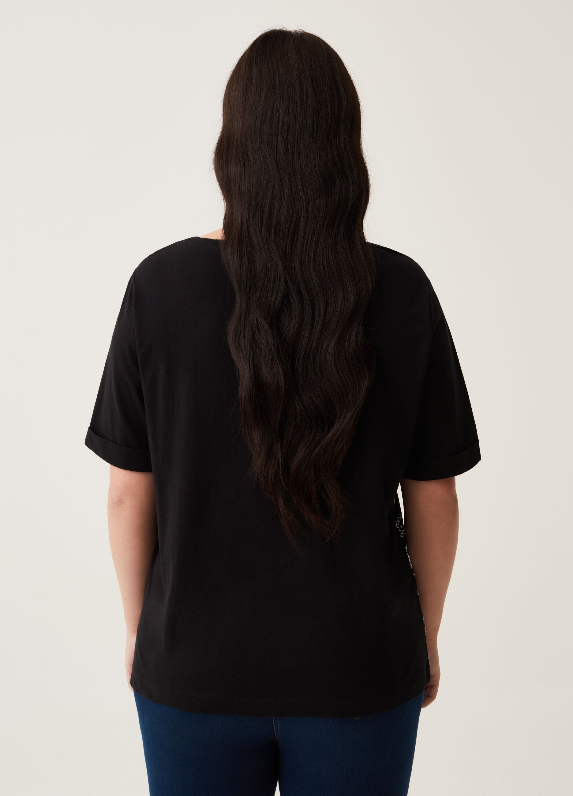 T-shirt con stampa etnica Curvy MYA_2
