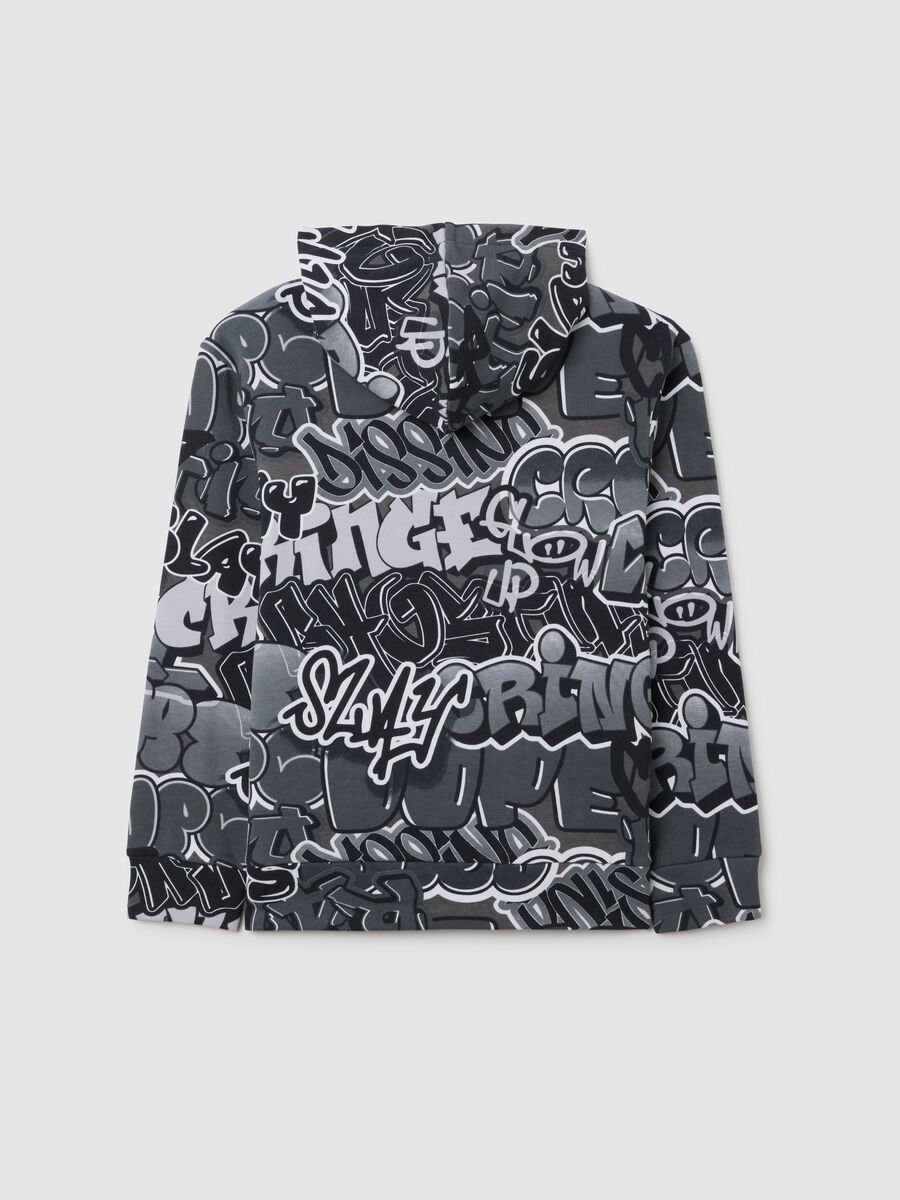 Grey cotton blend regular fit boys' sweatshirt_4