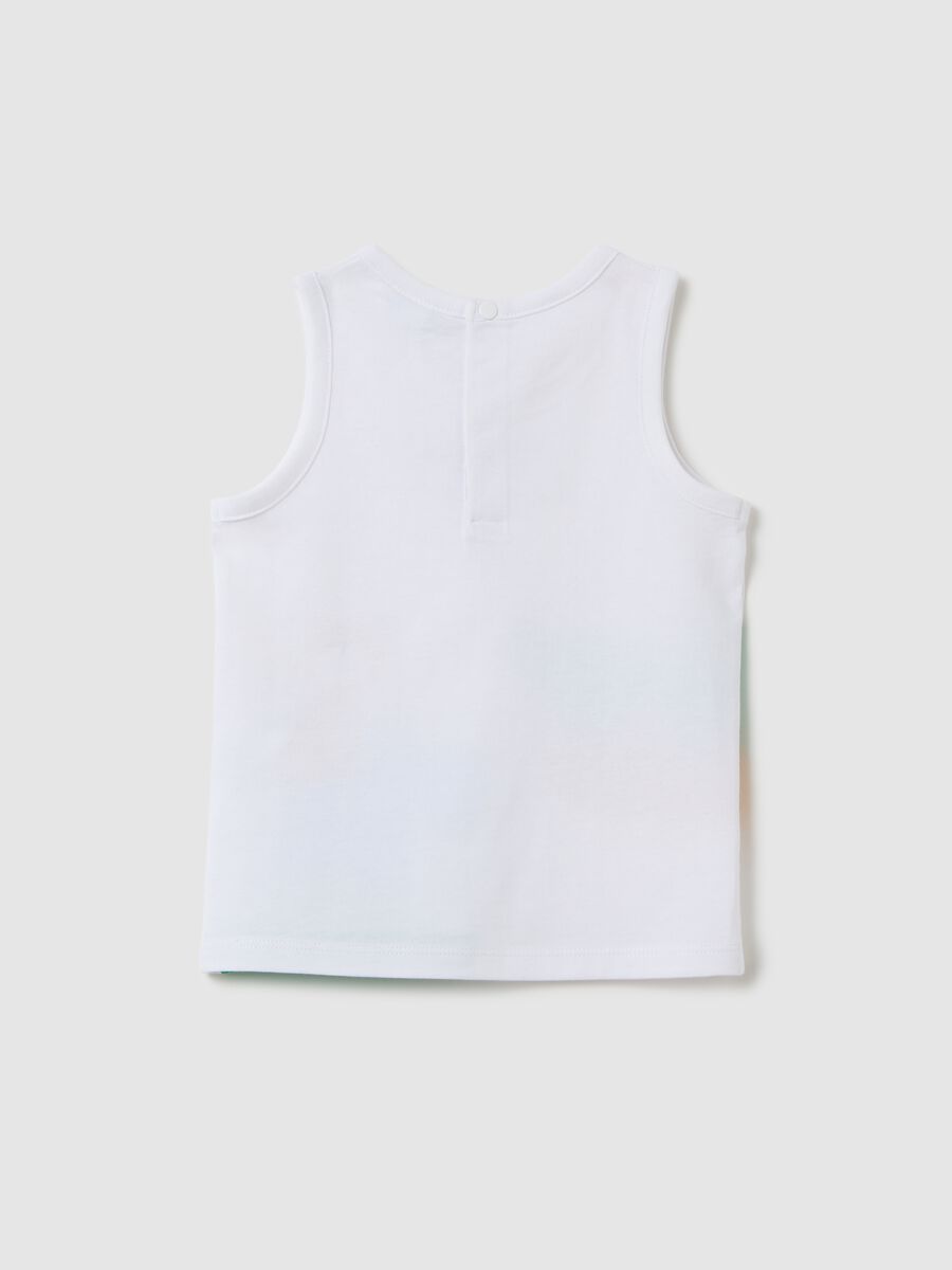 White tank top with safari print by Fagottino_1
