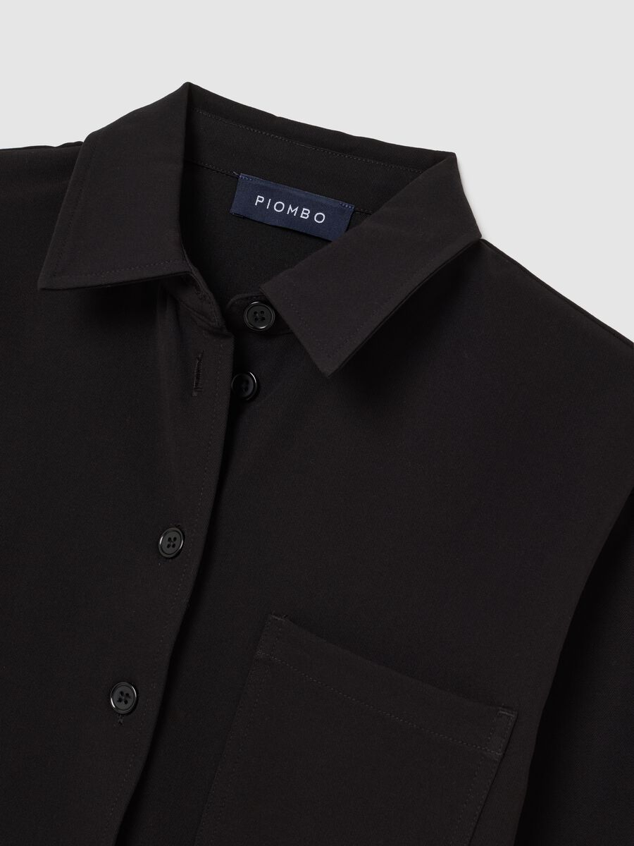 Black long-sleeve regular fit shirt_5