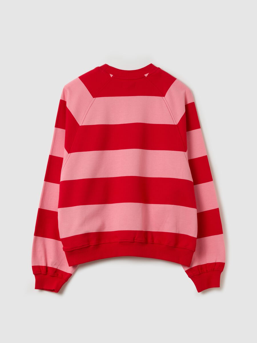 Striped French Terry sweatshirt with embroidered "S"_4