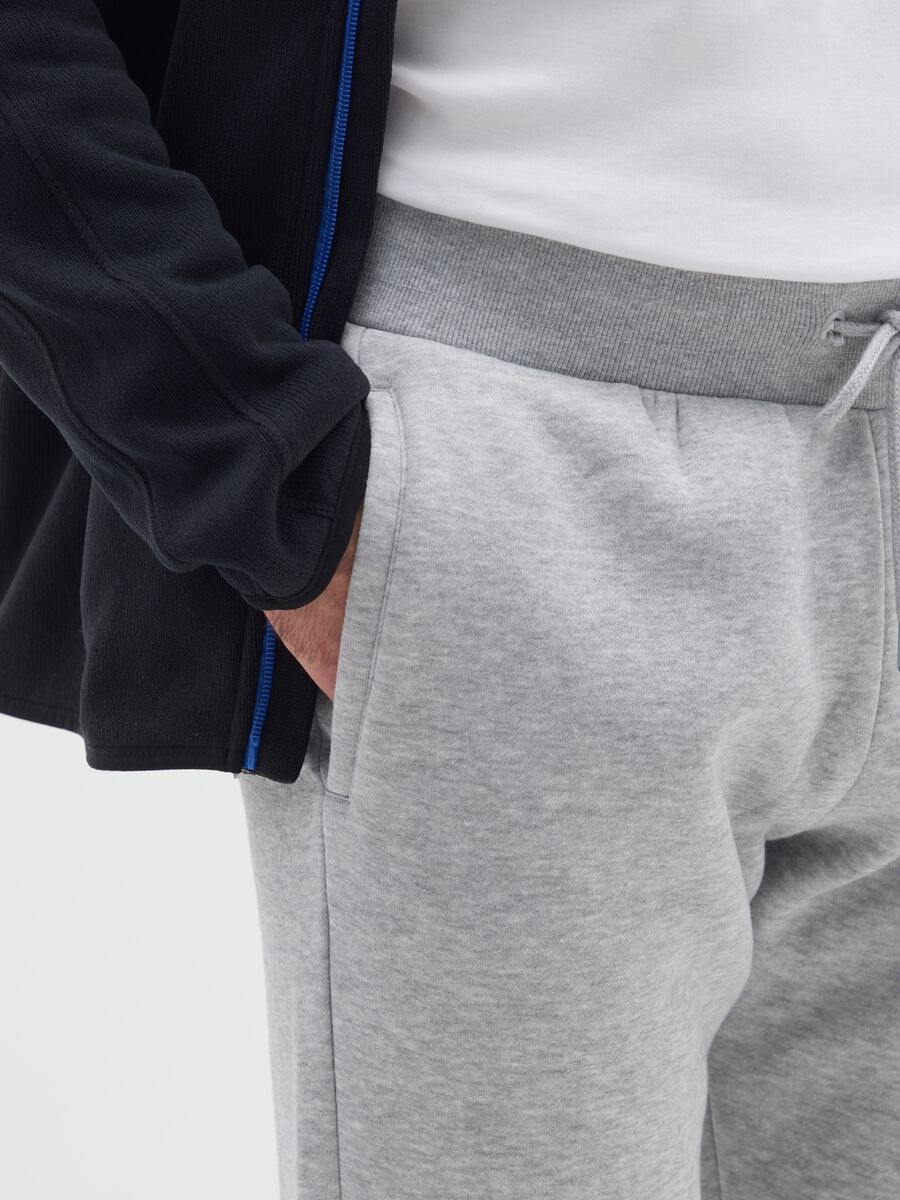 Pantaloni sportivi grigi elasticizzati _3