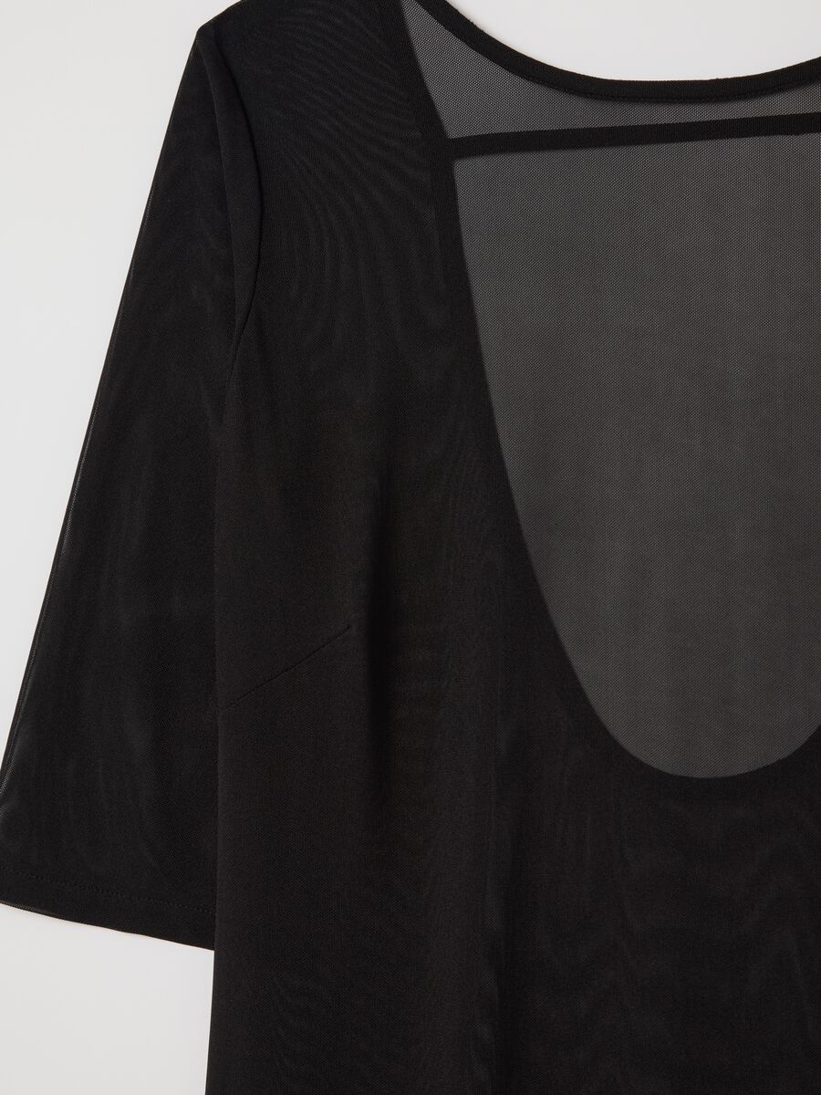 Long black beach cover-up dress_5