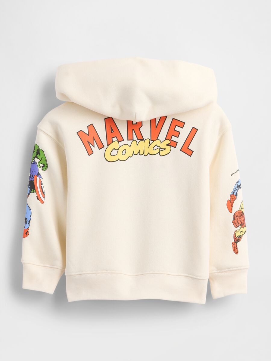 Marvel Beige Cotton Hoodie_1