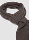 Sciarpa marrone in misto lana, cashmere e viscosa_1