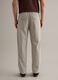 Multicolour striped stretch cotton regular fit trousers_3