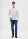 Blue denim jeans in cotton blend slim fit_0