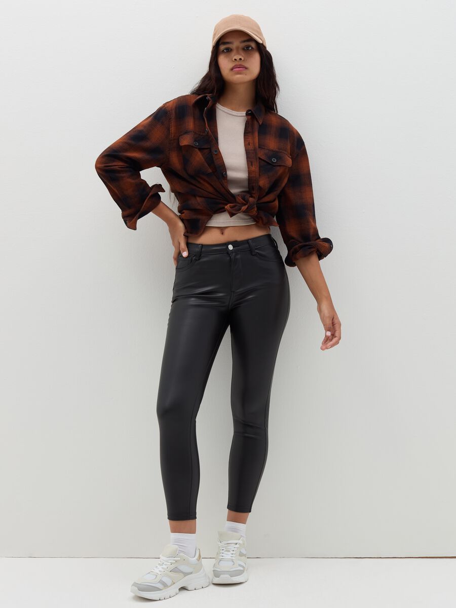 Flannel shirt with check pattern_1