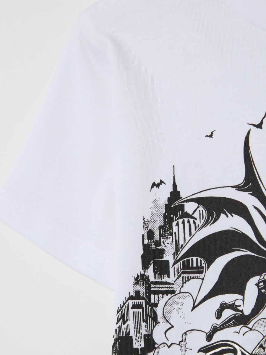 Cotton T-shirt with Batman print_3