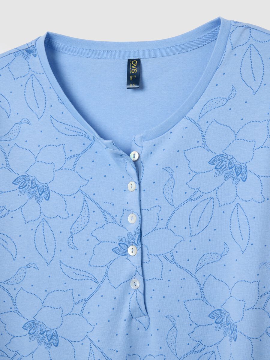 Light blue pure cotton nightdress_5