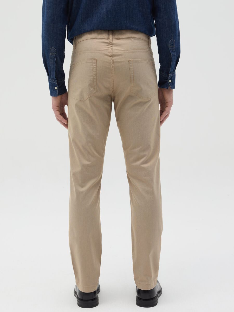 Stretch slim-fit trousers with five pockets_3