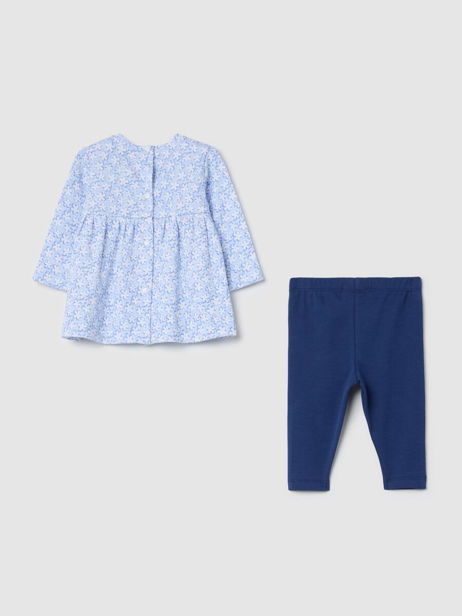 Floral dress and leggings set_1