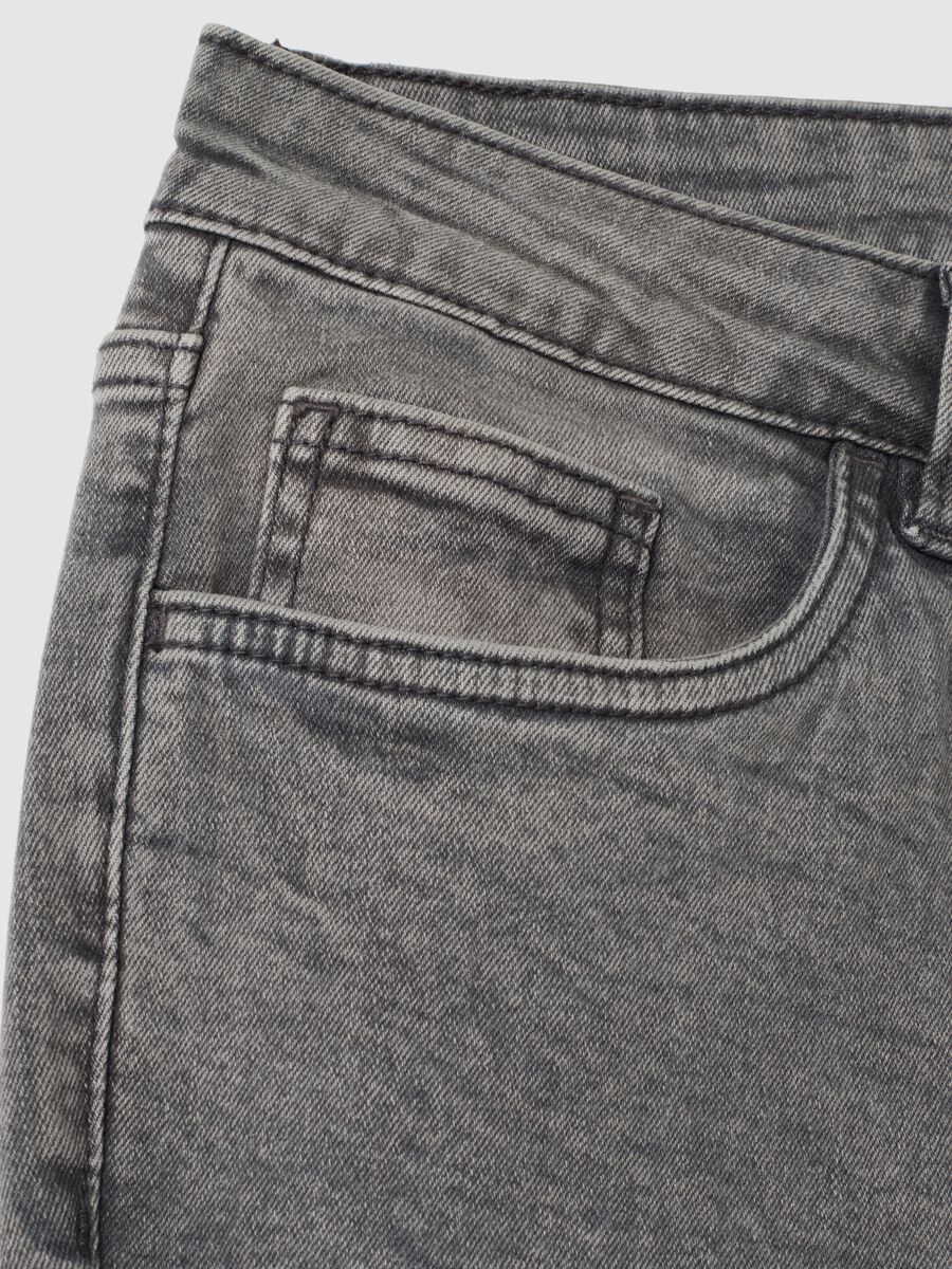 Grey Stretch Cotton Slim Fit Jeans_5