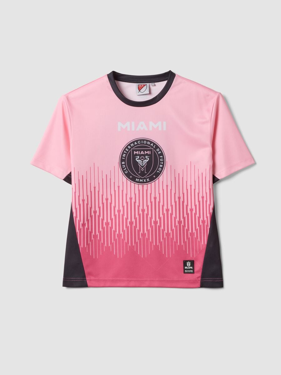 Pink short-sleeved T-shirt with graphic print, regular fit_3