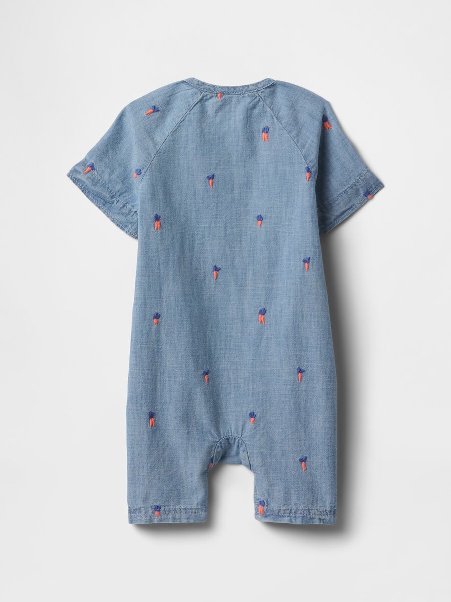 Tutina in denim con ricami_1