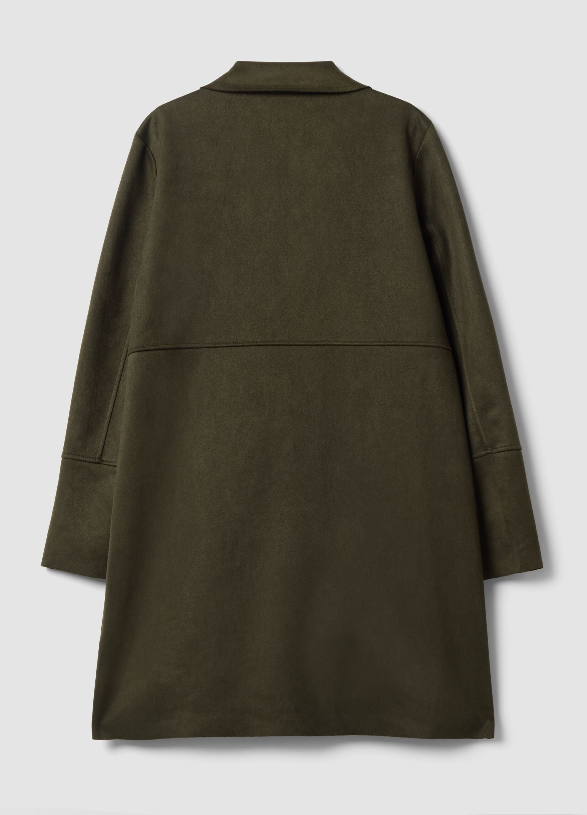 Green Ultralight regular-fit jacket with lapels and two pockets