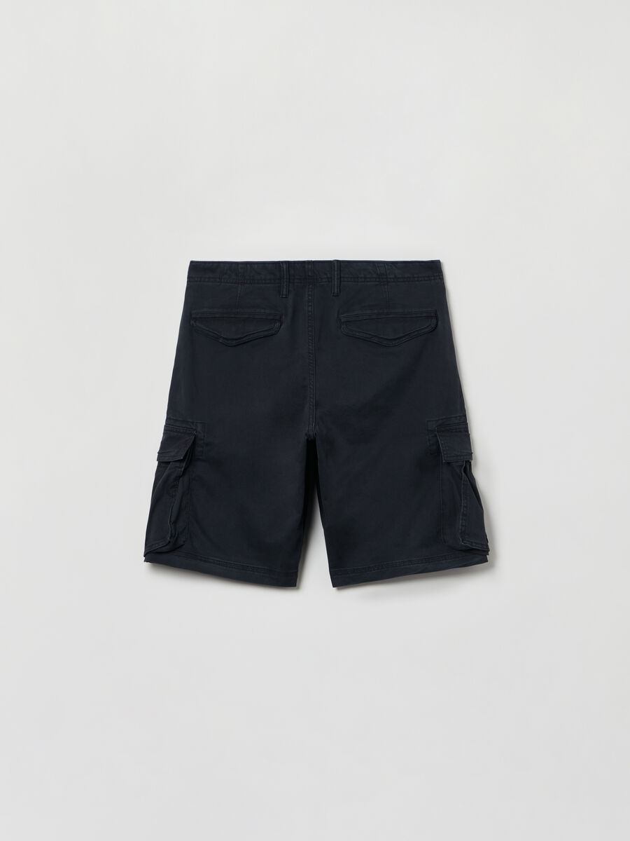 Bermuda cargo in cotone stretch_2