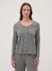 T-shirt pigiama grigio in misto cotone viscosa_2