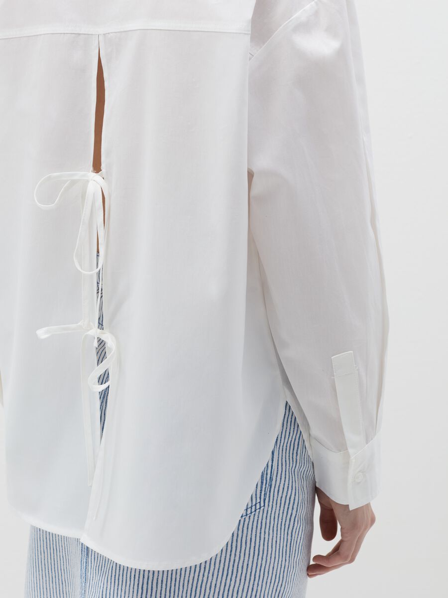 Cotton shirt with laces_2