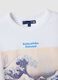 T-shirt in puro cotone multicolor regular fit con onda Hokusai_1