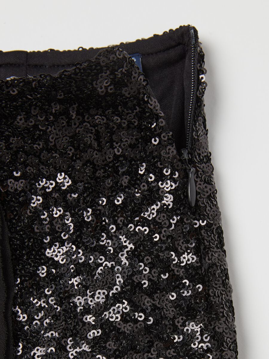 Wraparound miniskirt with sequins_5