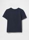 Blue Crew Neck T-shirt with GAP Pocket_1