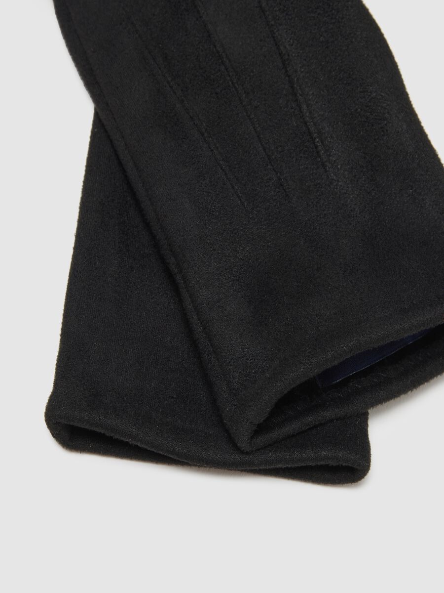 Black fabric gloves_3