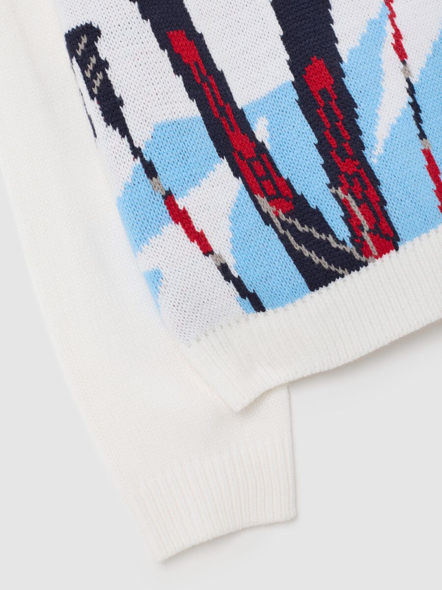 Regular fit multicolour sweater with print_5