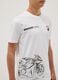 T-shirt bianca a maniche corte in misto cotone per ragazzo relaxed fit_2