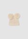 White wool-blend hat with two pom-poms and Minnie embroidery_1