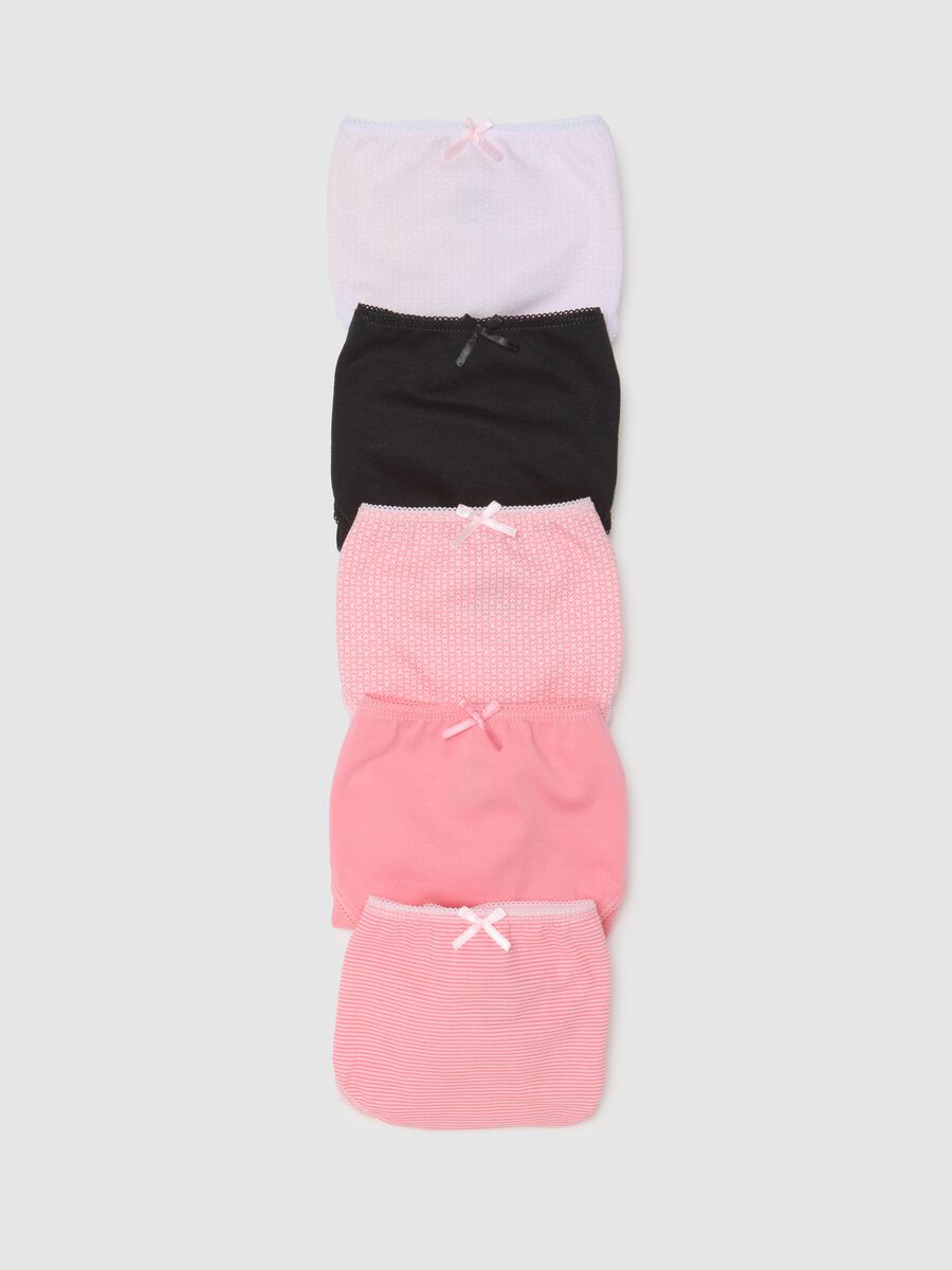 Girl's multicolour pure cotton knickers set regular fit_2