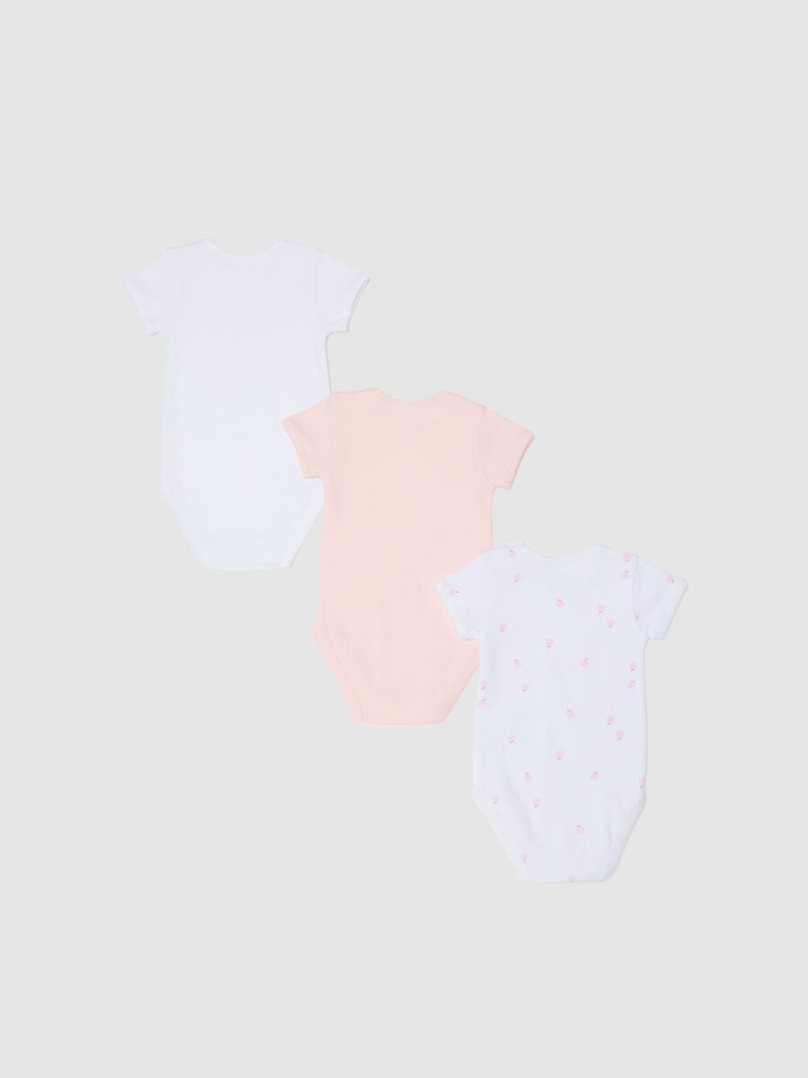 Tripack body in puro cotone multicolor da neonata con frutta_1