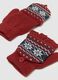 Children's Red Gloves with Snowflakes_1
