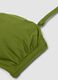 Green bandeau bikini top in stretch fabric_5