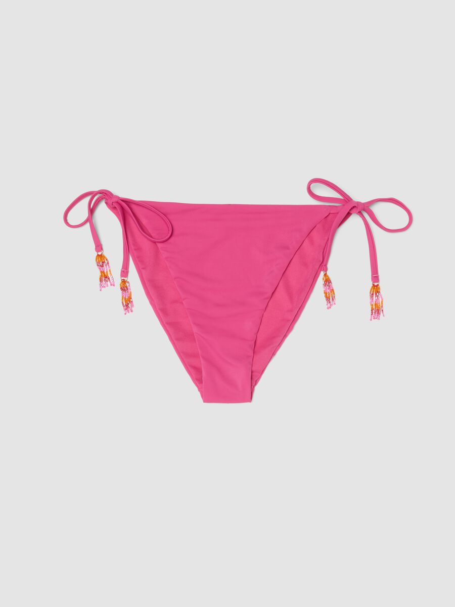 Slip bikini rosa in tessuto elasticizzato_4