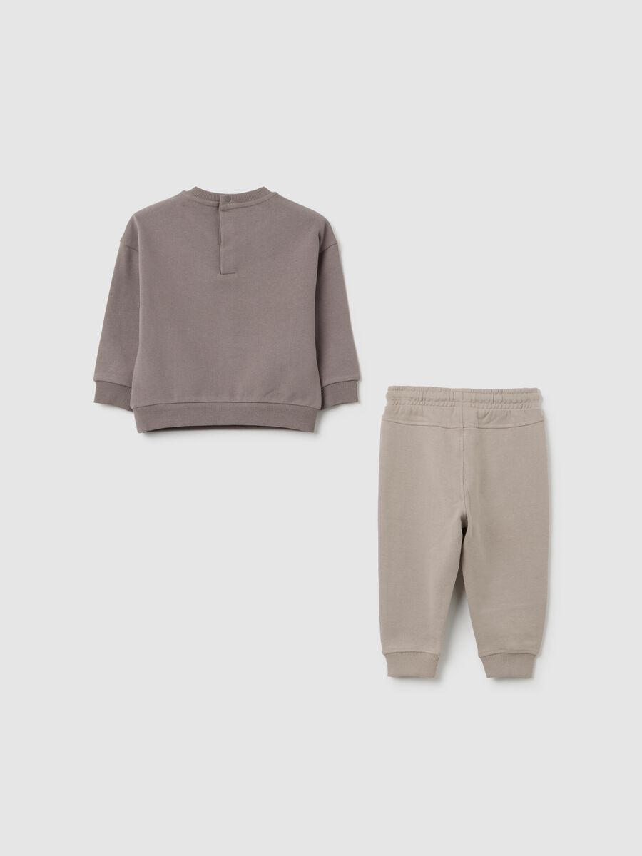 Infant set in pure grey cotton regular fit_1